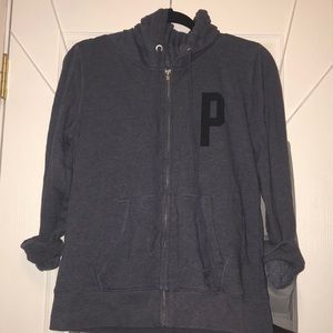 Navy Blue Zip Up Hoodie